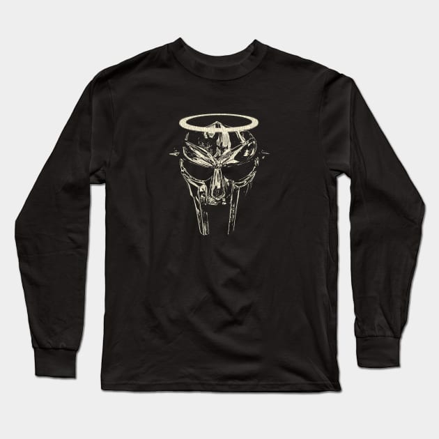 MF Doom Mask Angel Long Sleeve T-Shirt by Hoki Tross Creative